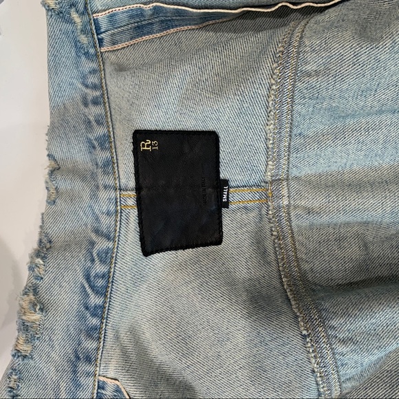 SOLD🚫R 13 Denim Jean Jacket, S - Picture 10 of 11